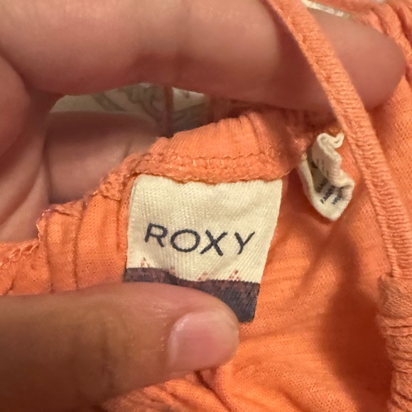 Chic Coral Orange Halter Dress with Crochet Detail - Picture 3 of 5